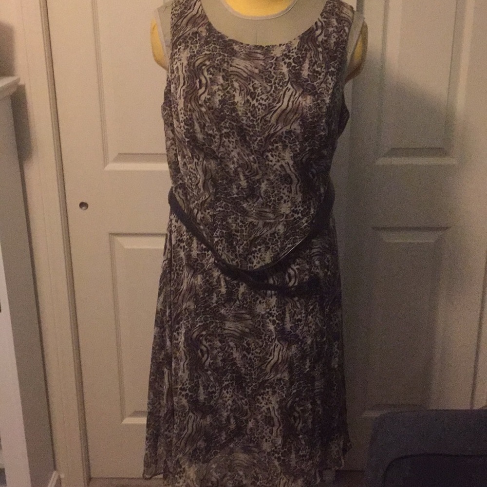 Animal Print Sleeveless Dress